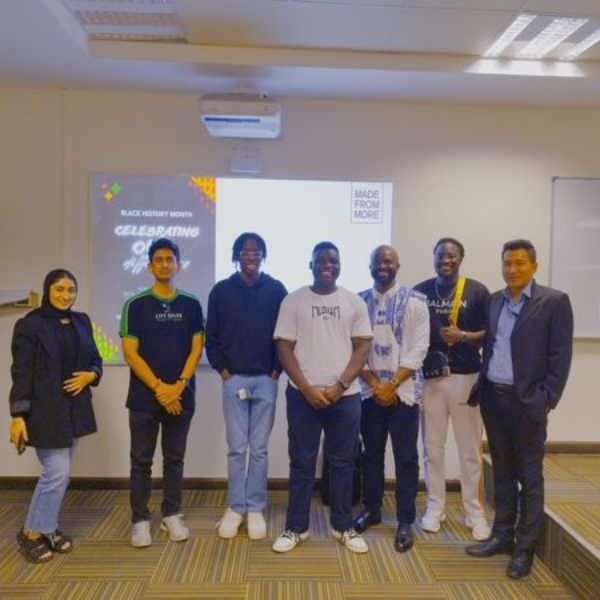 Dr Raymond Lihe (Programme Leader, DMU Dubai) conducted a talk that aimed to explore the various philosophical perspectives surrounding equality, diversity, and inclusion within the African d